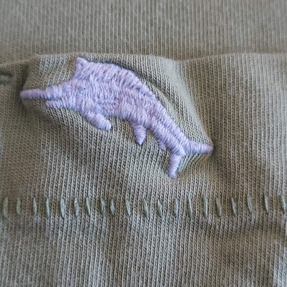 Tommy Bahama Men's Long-Sleeve Crewneck Pocket Shirt - Light Green - Picture 7 of 13